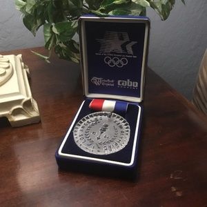 1984 Los Angeles Olympics Waterford medallion